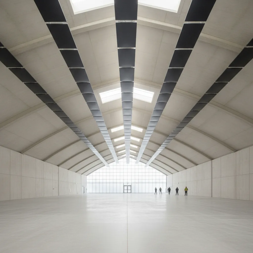 Chauffage par le plafond pour grands volumes