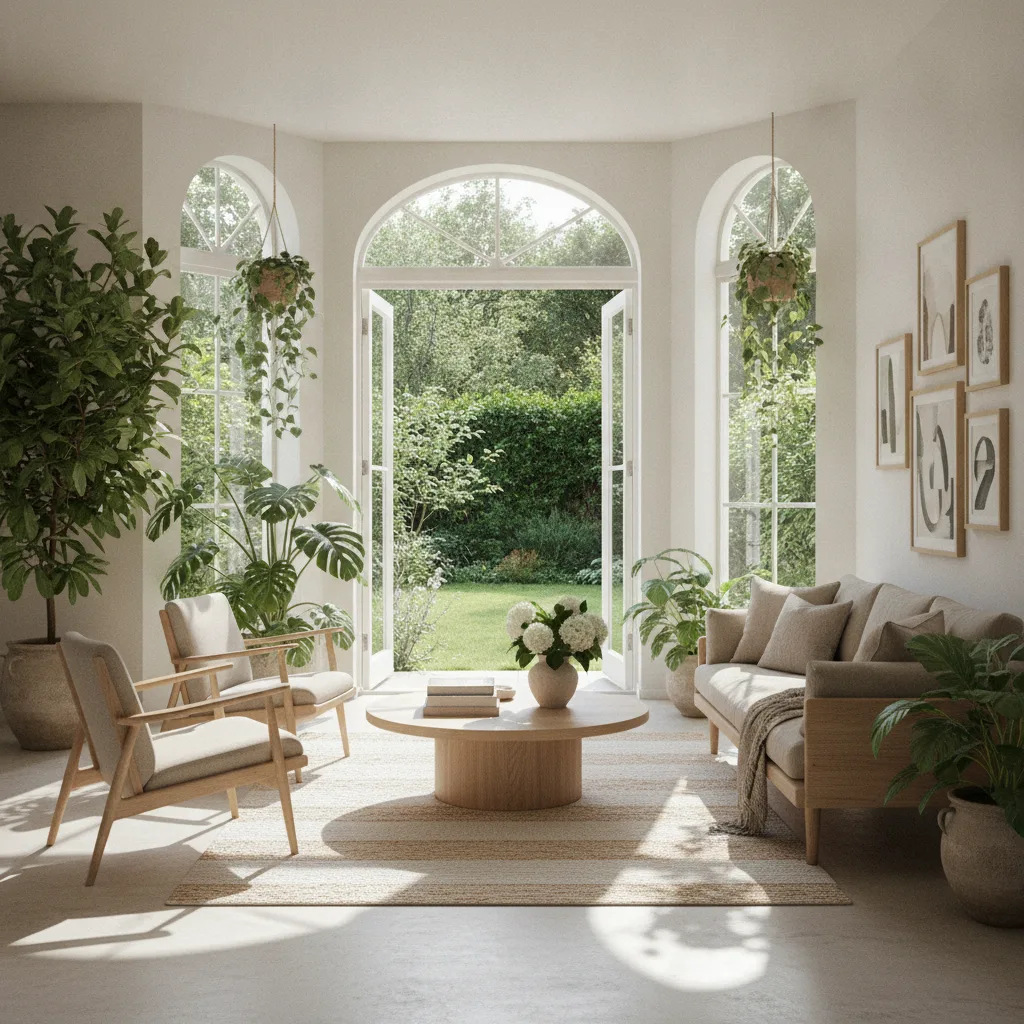 Design biophilique 2026, la nature dans votre intérieur - design biophilique maison
